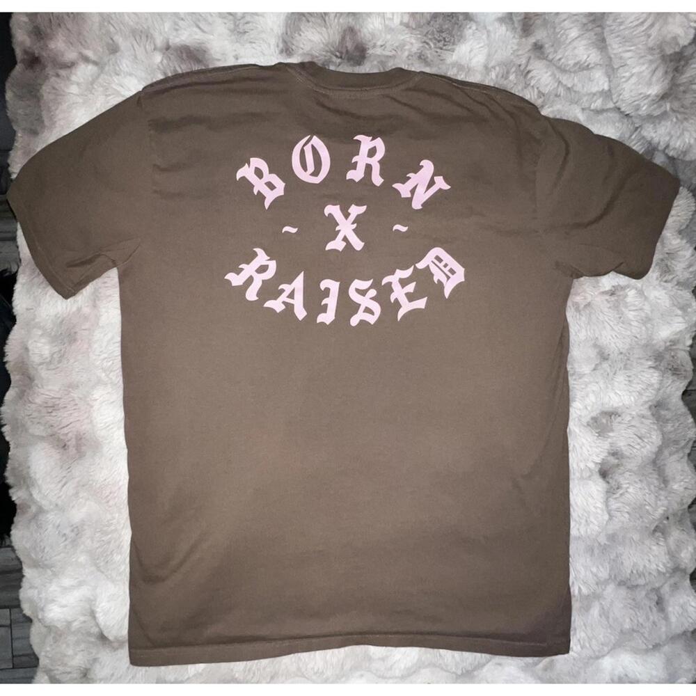 Born x Raised Rocker Tee: Walnut / Pink, Size X-Large - Picture 10 of 11